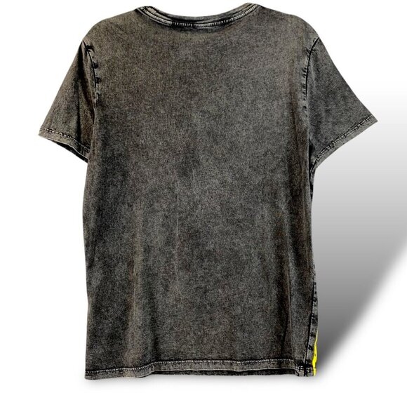 Guess Eco T-Shirt Mens Sz XS Black Cosmic Sounds Short Sleeve Graphic Print Tee - Picture 5 of 7